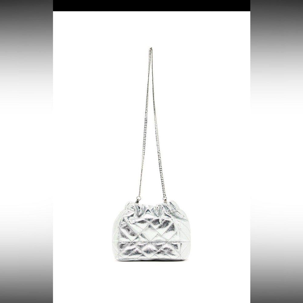 Zara silver purse